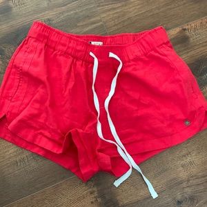 Red Roxy shorts